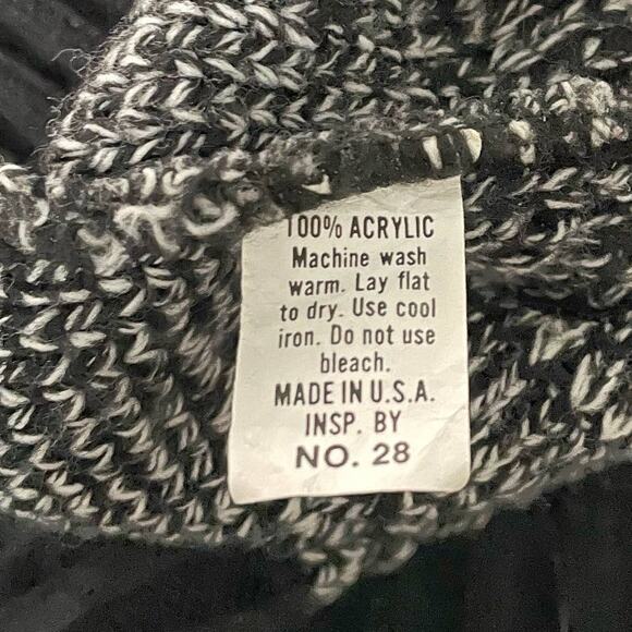 Vintage Van Cort Crewneck Sweater Gray Knit Geometric Retro Funky USA Size Large - Picture 4 of 8